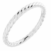 52097 / Band / Continuum Sterling Silver / round / 07.40 Mm / 7 / Polished / Band
