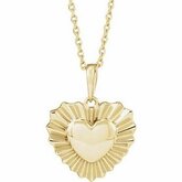 Starburst Heart Necklace or Pendant